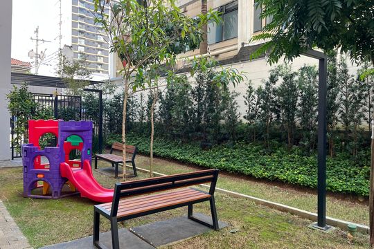 Área comum - Playground de kitnet/studio para alugar com 1 quarto, 27m² em Água Branca, São Paulo