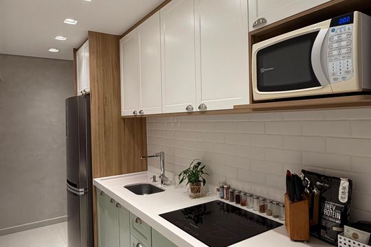 Área de serviço de apartamento à venda com 2 quartos, 49m² em Vila Nambi, Jundiaí