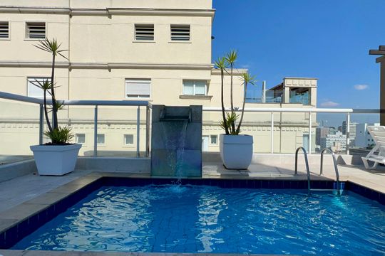 Piscina de apartamento à venda com 1 quarto, 40m² em Cerqueira César, São Paulo
