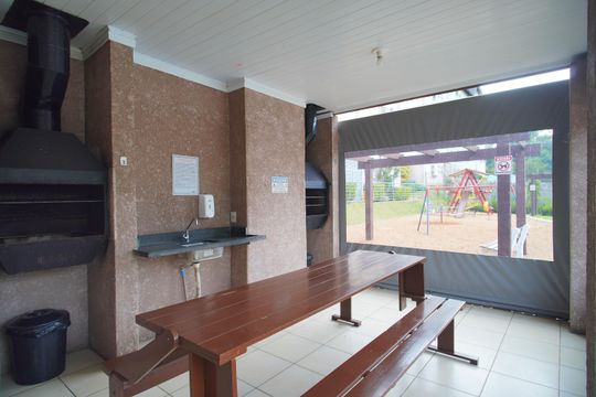 Área comum - Churrasqueira de apartamento à venda com 2 quartos, 71m² em Rondônia, Novo Hamburgo