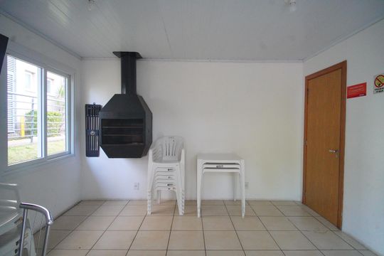 Área comum - Salão de festas de apartamento à venda com 2 quartos, 71m² em Rondônia, Novo Hamburgo