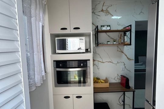 Cozinha de casa à venda com 2 quartos, 55m² em Parque Residencial Jundiaí, Jundiaí