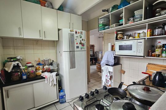 Cozinha de apartamento à venda com 2 quartos, 62m² em Jardim Arpoador, São Paulo