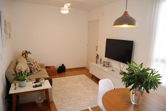 Sala de apartamento para alugar com 2 quartos, 44m² em Vargem Grande, Rio de Janeiro