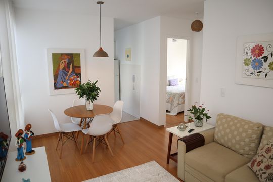 Sala de apartamento para alugar com 2 quartos, 44m² em Vargem Grande, Rio de Janeiro