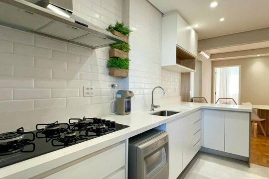 Cozinha de apartamento para alugar com 3 quartos, 100m² em Jardim Paulista, São Paulo