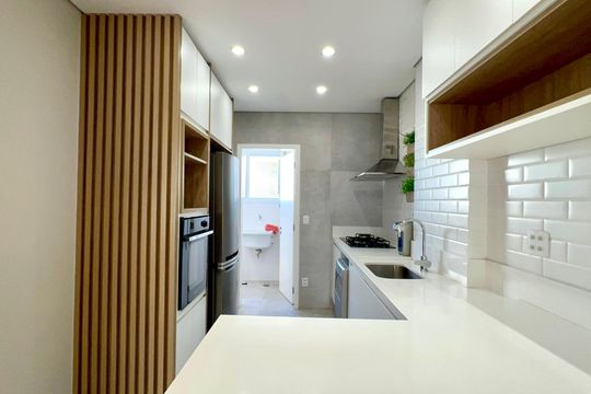 Cozinha de apartamento para alugar com 3 quartos, 100m² em Jardim Paulista, São Paulo