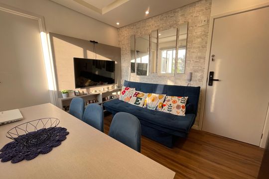 Sala de apartamento à venda com 1 quarto, 27m² em Vila Sonia, São Paulo