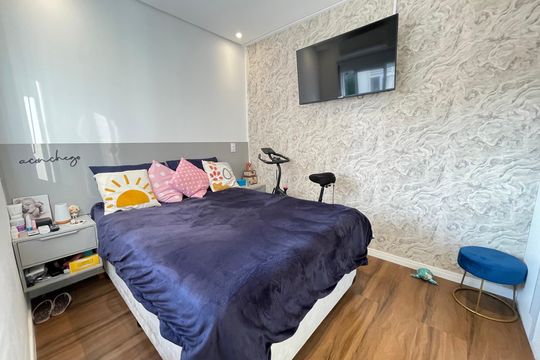Quarto de apartamento à venda com 1 quarto, 27m² em Vila Sonia, São Paulo