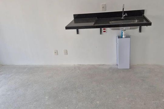 Cozinha de kitnet/studio para alugar com 1 quarto, 29m² em Vila Clementino, São Paulo