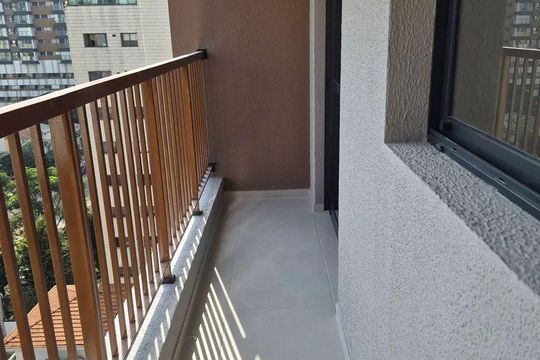 Varanda de kitnet/studio para alugar com 1 quarto, 29m² em Vila Clementino, São Paulo