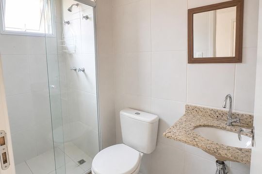 Banheiro de apartamento à venda com 3 quartos, 80m² em Jardim Florida, Jundiaí