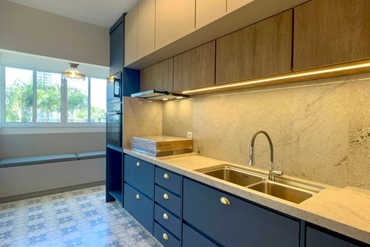 Cozinha de apartamento para alugar com 2 quartos, 80m² em Cerqueira César, São Paulo