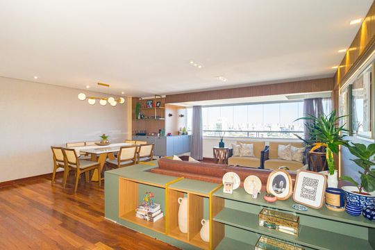 Sala de apartamento à venda com 3 quartos, 134m² em Parque da Mooca, São Paulo