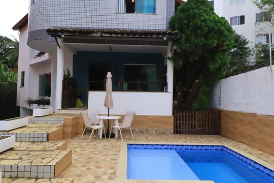 Área comum - Piscina de casa de condomínio para alugar com 3 quartos, 200m² em Jardim Placaford, Salvador