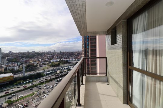 Vista  de kitnet/studio para alugar com 1 quarto, 22m² em Caminho das Árvores, Salvador