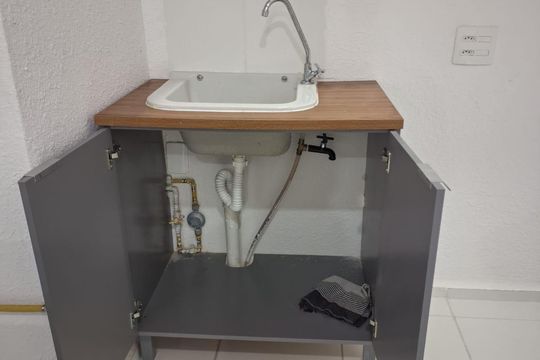 Área de serviço de apartamento para alugar com 2 quartos, 35m² em Jardim Promissao, São Paulo