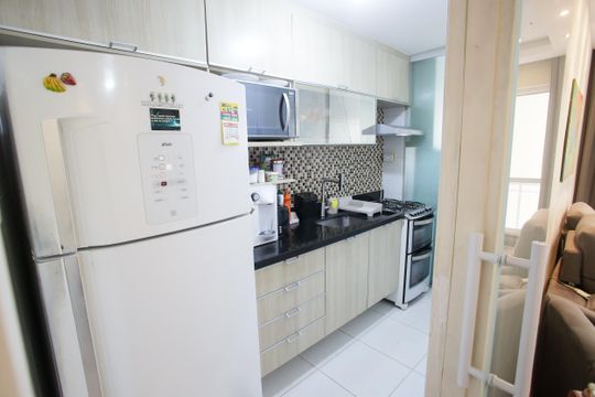 Cozinha de apartamento à venda com 2 quartos, 57m² em Freguesia (jacarepaguá), Rio de Janeiro
