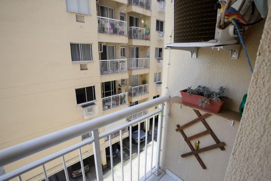Varanda da Sala de apartamento à venda com 2 quartos, 57m² em Freguesia (jacarepaguá), Rio de Janeiro