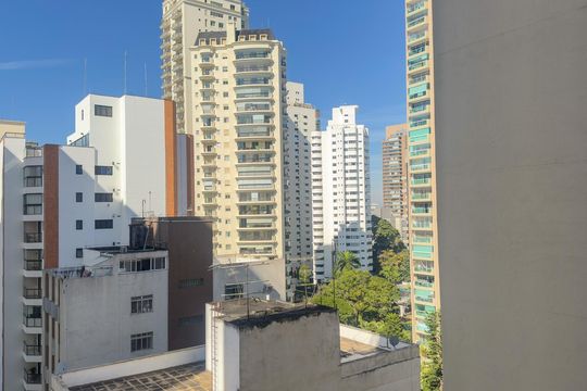 Vista da Sacada de apartamento à venda com 2 quartos, 42m² em Brooklin, São Paulo
