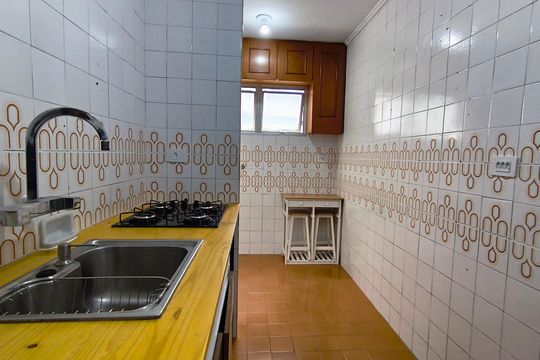 Cozinha de apartamento à venda com 1 quarto, 41m² em Aclimação, São Paulo