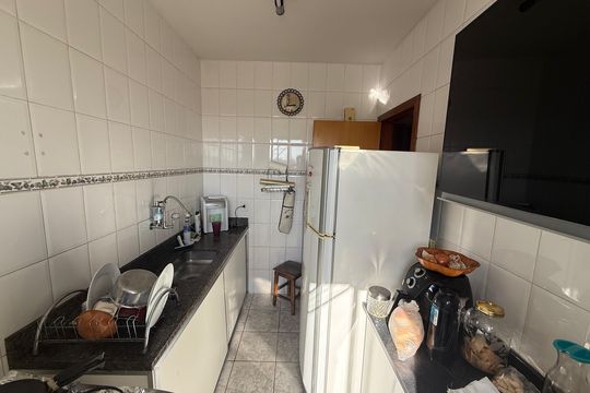 cozinha de apartamento à venda com 3 quartos, 59m² em Esplanada, Belo Horizonte