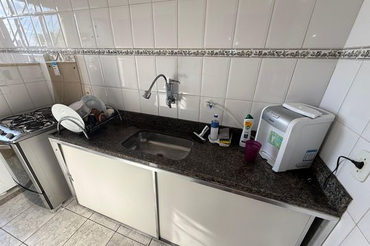 cozinha de apartamento à venda com 3 quartos, 59m² em Esplanada, Belo Horizonte