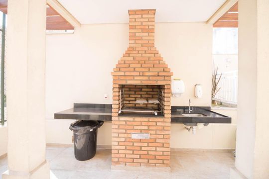 Área comum - Churrasqueira de apartamento à venda com 2 quartos, 51m² em Vila Curuçá, Santo André