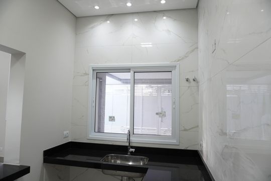 Cozinha de casa para alugar com 3 quartos, 115m² em Jardim Esplanada, Americana