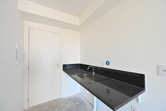 Cozinha de kitnet/studio para alugar com 1 quarto, 26m² em Vila Clementino, São Paulo