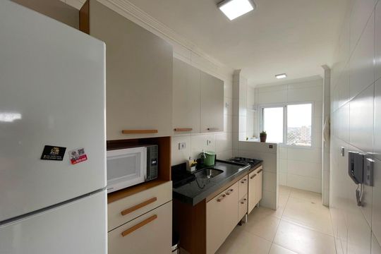 Banheiro de apartamento para alugar com 2 quartos, 53m² em Vila Caiçara, Praia Grande