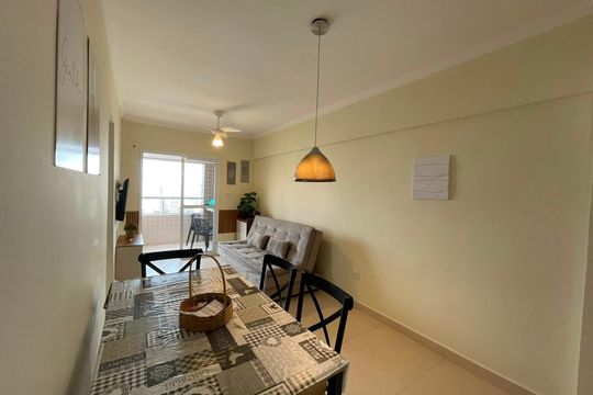 Sala de apartamento para alugar com 2 quartos, 53m² em Vila Caiçara, Praia Grande