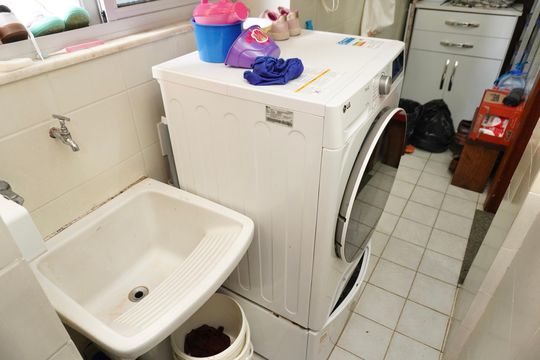 Área de Serviço de apartamento à venda com 3 quartos, 98m² em Santo Antônio, Belo Horizonte