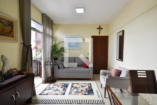 Sala de apartamento à venda com 2 quartos, 62m² em Graça, Belo Horizonte
