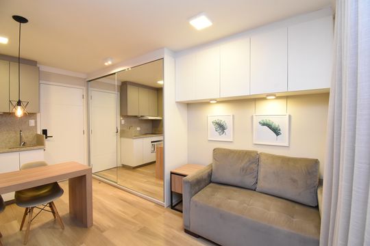 Studio de kitnet/studio para alugar com 1 quarto, 25m² em São Francisco, Curitiba