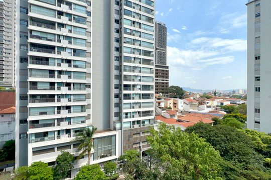 Vista da Varanda de kitnet/studio à venda com 1 quarto, 24m² em Pompeia, São Paulo