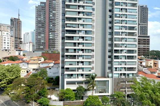 Vista da Varanda de kitnet/studio à venda com 1 quarto, 24m² em Pompeia, São Paulo