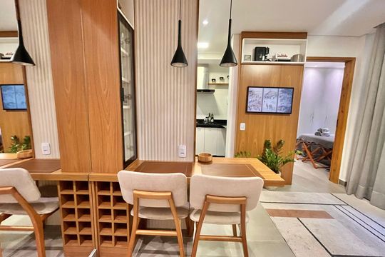 Cozinha de apartamento para alugar com 1 quarto, 50m² em Copacabana, Rio de Janeiro