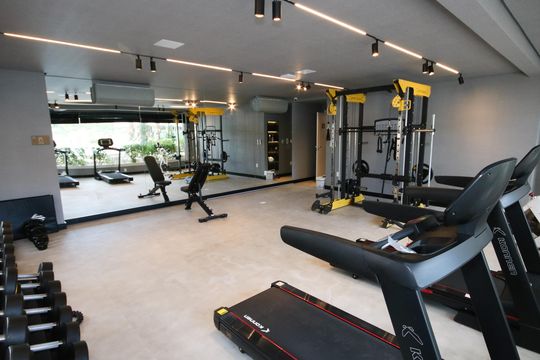Área comum - Academia de apartamento para alugar com 2 quartos, 85m² em Canto do Forte, Praia Grande