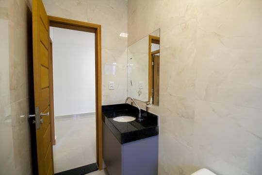 Banheiro de apartamento para alugar com 2 quartos, 96m² em Vila Regente Feijó, São Paulo