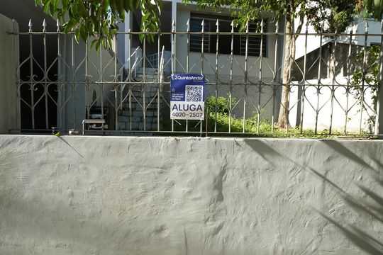 Placa de casa para alugar com 2 quartos, 143m² em Jardim Bela Vista, Santo André