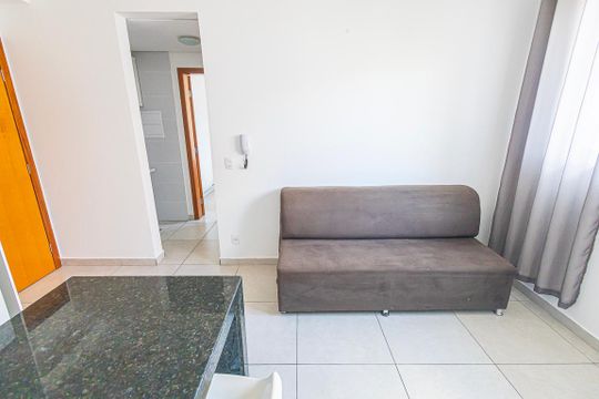 sala / cozinha de apartamento para alugar com 1 quarto, 66m² em Ouro Preto, Belo Horizonte