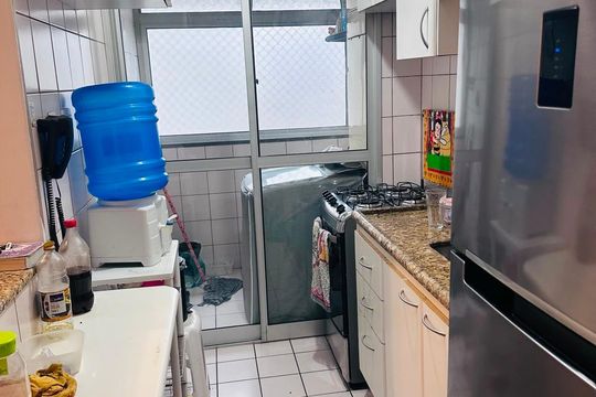 Cozinha de apartamento para alugar com 2 quartos, 50m² em Belenzinho, São Paulo