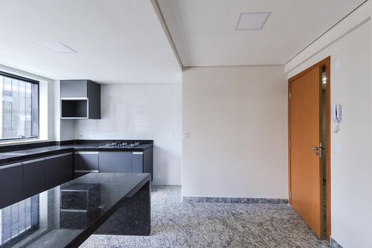 Cozinha de apartamento para alugar com 2 quartos, 54m² em Lourdes, Belo Horizonte