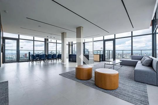 Área comum de kitnet/studio para alugar com 1 quarto, 25m² em Pinheiros, São Paulo