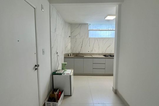 Cozinha  de apartamento à venda com 3 quartos, 100m² em São Pedro, Belo Horizonte