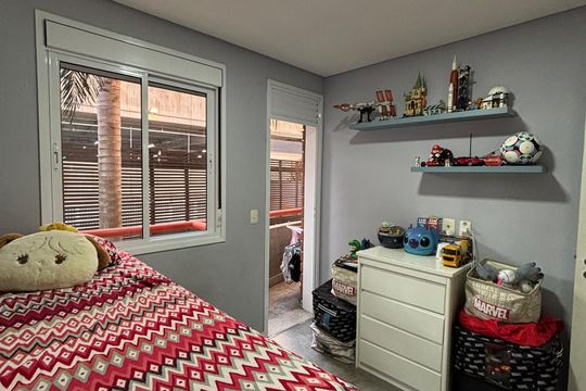 Quarto de apartamento à venda com 3 quartos, 136m² em Jardim Bela Vista, Santo André