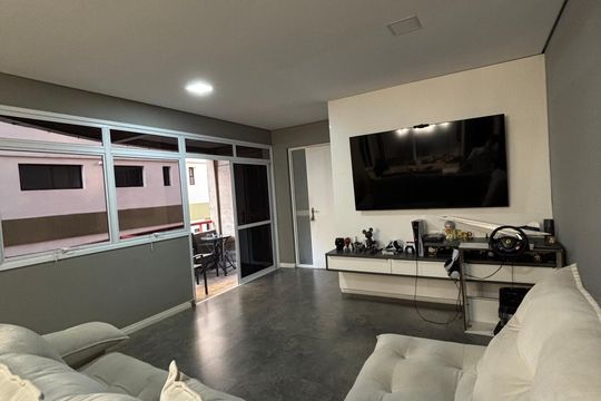 Sala de apartamento à venda com 3 quartos, 136m² em Jardim Bela Vista, Santo André