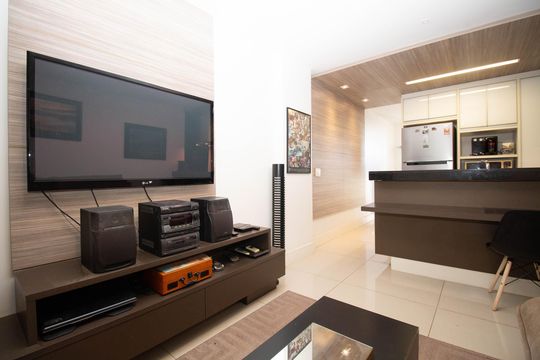 Sala de kitnet/studio para alugar com 1 quarto, 40m² em Via Soho, Brasília