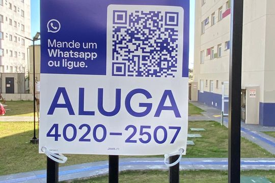 Placa  de apartamento para alugar com 2 quartos, 42m² em Vila Silvia, São Paulo